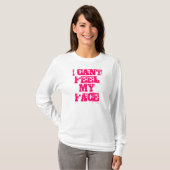 私は感じを私の顔傾けます Tシャツ (正面フル)