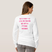 私は感じを私の顔傾けます Tシャツ (裏面フル)