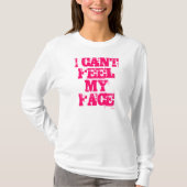 私は感じを私の顔傾けます Tシャツ (正面)