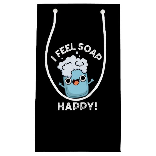私は感じソープハッピーソープおもしろいプンダークブルーク スモールペーパーバッグ (正面)