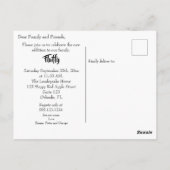 私は感じ家で新しいペットの発表はがき ポストカード (裏面)