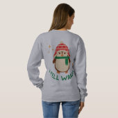 私は感じ平院汗シャツを温める スウェットシャツ (裏面フル)