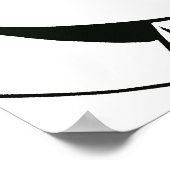 私は感じ汚い漫画の女の子 ポスター (角)