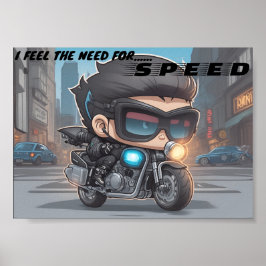 私は感じ要求、スピードの必要性 ポスター