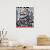 私は感じ要求、スピードの必要性 ポスター (キッチン)