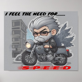 私は感じ要求、スピードの必要性 ポスター