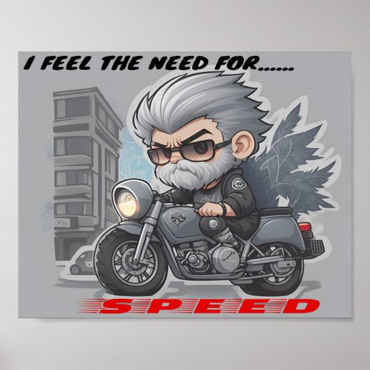 私は感じ要求、スピードの必要性 ポスター (正面)