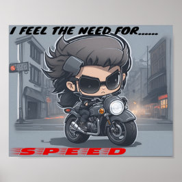 私は感じ要求、スピードの必要性 ポスター
