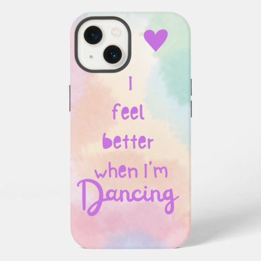 私は感じ踊りだ！ iPhoneケース (裏面)