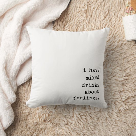 私は感覚についてのカクテルを有します クッション (ブランケット)