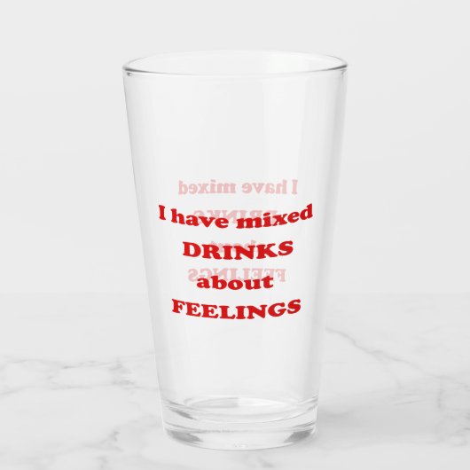 私は感覚の飲み物を混ぜおもしろいた引用文 タンブラーグラス (裏面)