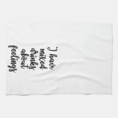 私は感覚タオルについてのカクテルを有します キッチンタオル (横)