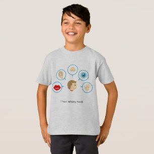 私は感覚的な必要性-子供のTシャツ--を有します(灰色) Tシャツ