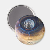 私は感覚_磁石を持っている マグネット (正面/裏面)