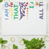 私は感謝しています キッチンタオル (折り畳み)