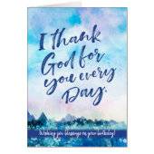 私は感謝してい毎日お前の為に神賛美誕生日 (正面)