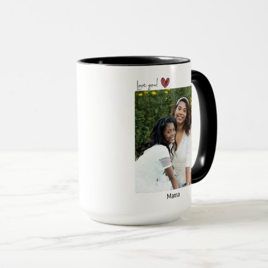 私は感謝してる |ドーターギフト |写真 マグカップ (正面右)