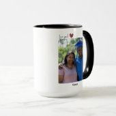 私は感謝してる | Son Giftフォトマグカップ マグカップ (正面右)