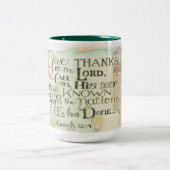 私は感謝与えす感謝しているコーヒ・マグ ツートーンマグカップ (中央)