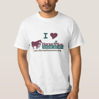 私は慈悲深い社会-メンズと馬を愛します Tシャツ