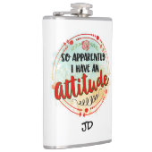 私は態度を持っているようだ引用文嫌おもしろい味 フラスク (右)