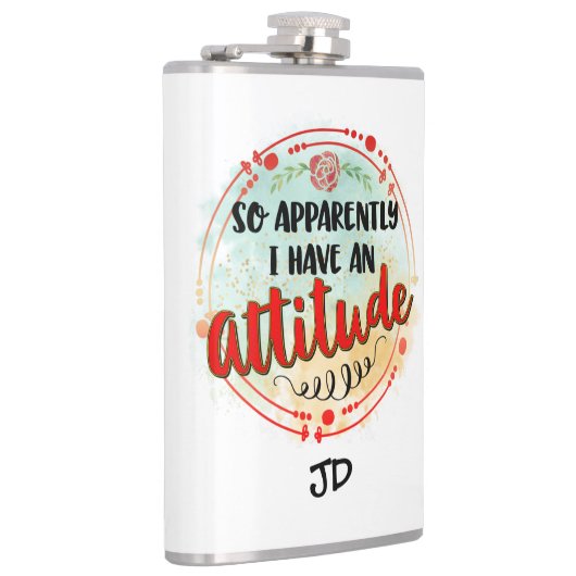 私は態度を持っているようだ引用文嫌おもしろい味 フラスク (右)