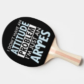 私は態度を見る人はいない 卓球ラケット (横)
