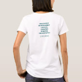 私は慎重なTシャツです Tシャツ (裏面)
