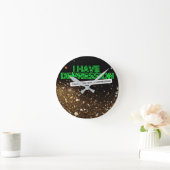 私は憂鬱な_時を過ごす ラウンド壁時計 (ホーム)