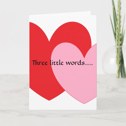 私は憎みます カード (正面)