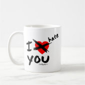 私は憎みます コーヒーマグカップ (左)