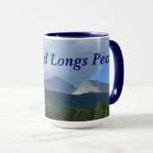 私は憧れます上りましたピーク陶磁器のマグ マグカップ (正面右)