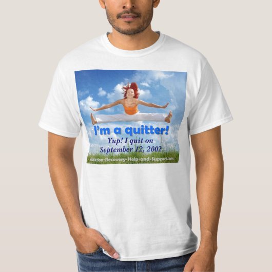 私は憶病者です! (カスタマイズ可能なイメージ) Tシャツ (正面)