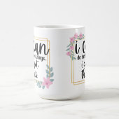 私は懸命できる コーヒーマグカップ (中央)