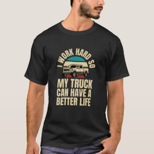 私は懸命でトラックの寿命を延ばす Tシャツ