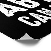 私は懸命で働き、アビシニアンがより良い生活ができる ポスター (角)