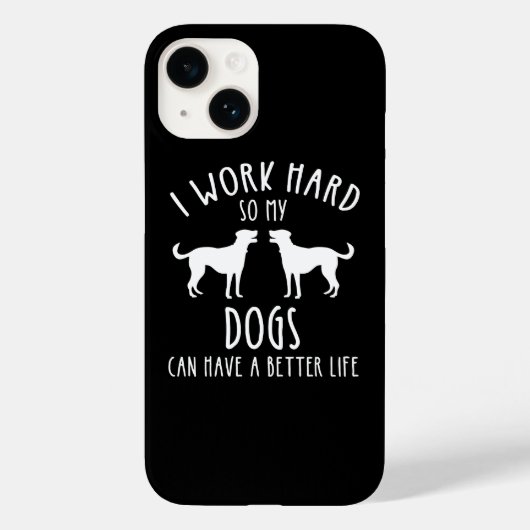 私は懸命で犬の生活が良くなる Case-Mate iPhoneケース (裏面)