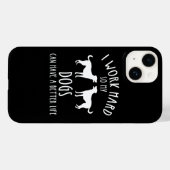 私は懸命で犬の生活が良くなる Case-Mate iPhoneケース (裏面 (横))