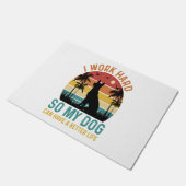 私は懸命で犬の生活を良くできるように働く ドアマット (アングル)