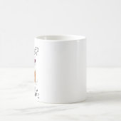 私は懸命で猫が長生きできるように働く コーヒーマグカップ (中央)
