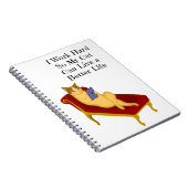 私は懸命で猫が長生きできるように働く ノートブック (右側)