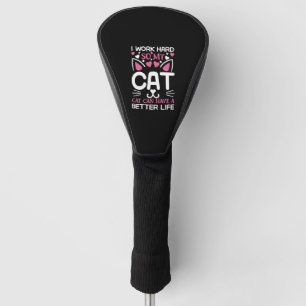 私は懸命で猫の命を取り戻すおもしろい ゴルフヘッドカバー