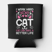 私は懸命で猫の命を取り戻すおもしろい 缶クーラー (正面)