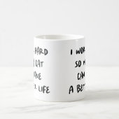 私は懸命で猫の命を救う☕🐾💼 コーヒーマグカップ (中央)