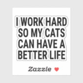 私は懸命で猫の命を救う シール (シート)