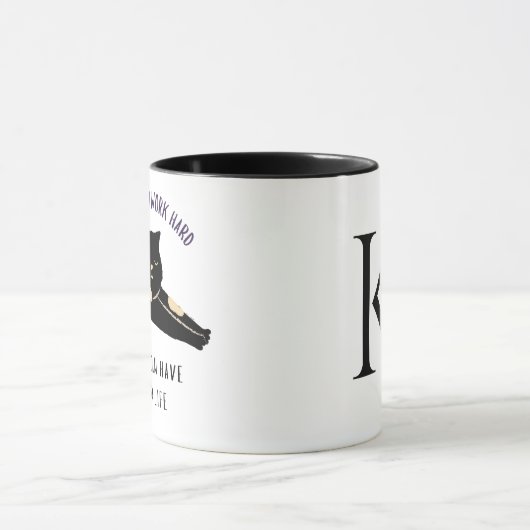 私は懸命で猫の命を救う マグカップ (中央)