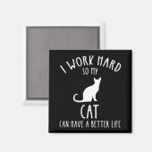 私は懸命で猫の命を救う マグネット (正面/裏面)