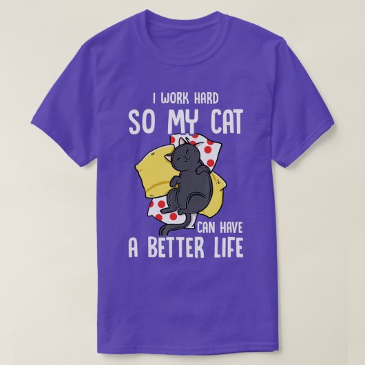私は懸命で猫の命を救う Tシャツ (デザイン正面)