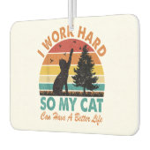 私は懸命で猫の生活を良くする カーエアーフレッシュナー (左)