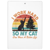 私は懸命で猫の生活を良くする クリップボード (裏面)